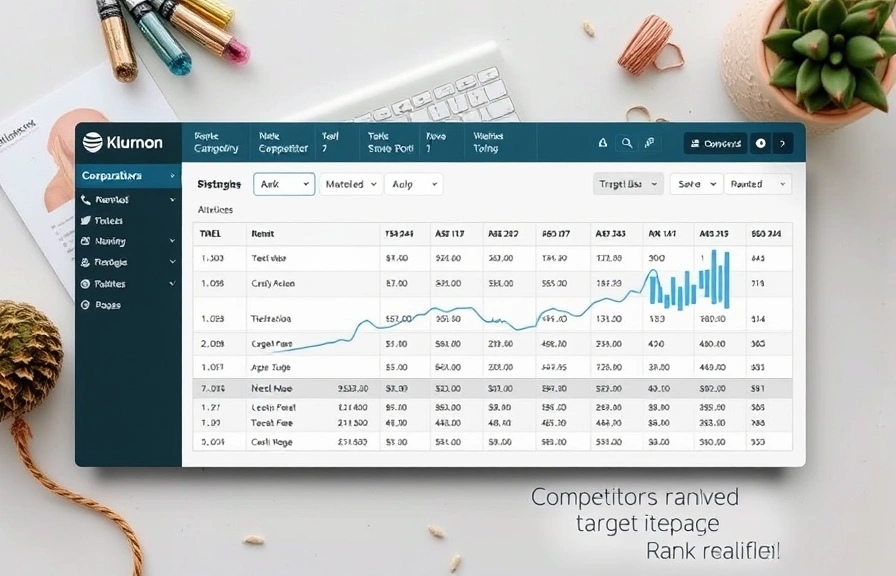 Rank tracker showing competitor pages outranking a target page