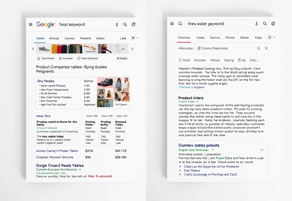 Search results showing format mismatch between what ranks and what searchers need